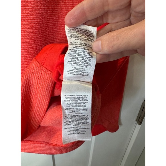 Columbia Sportswear Red Striped Quarter Zip Pullover Fleece Women's Size S - Picture 6 of 11